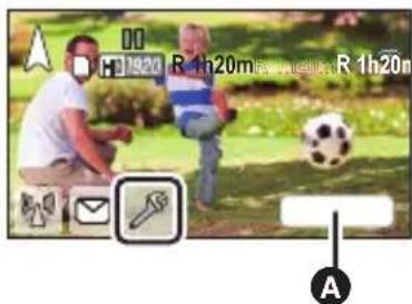 PANASONIC HC-V730 - Dotkněte se 📋 za účelem zobrazení strany pro nastavení živého vysílání. - 1