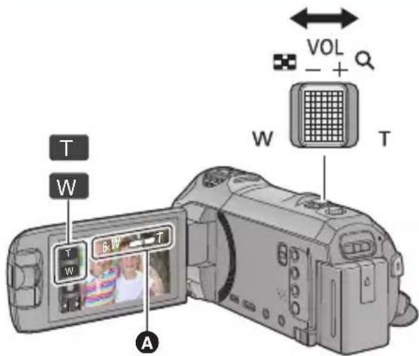 PANASONIC HC-V730 - Použití zoomu - 1