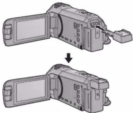 PANASONIC HC-V730 - Připojení dodaného paticového adaptéru - 1