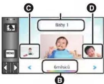 C Baby 1 D MENU 6měsíců B
