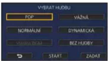 VYBRAT HUDBU POP VÁZNÁ NORMÁLNÍ DYNAMICKÁ VÍVINA ROM BEZ HUDBY START ZADAT