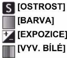 [OSTROST] [BARVA] [EXPOZICE] [VYV. BÍLÉ]