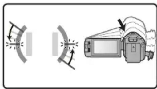 PANASONIC HC-V730 - ■ Korekce naklonění - 1