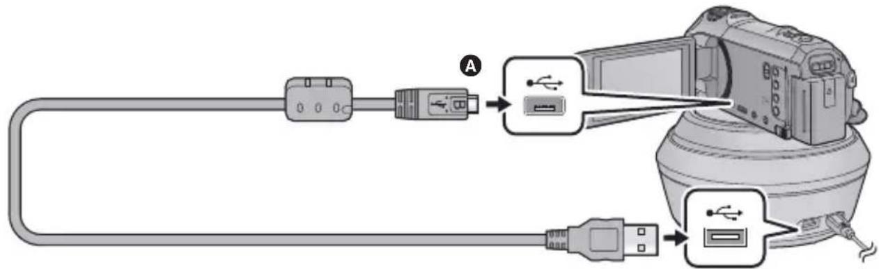 PANASONIC HC-V730 - Připojení dálkově ovládaného pohyblivého držáku k tomuto přístroji - 1