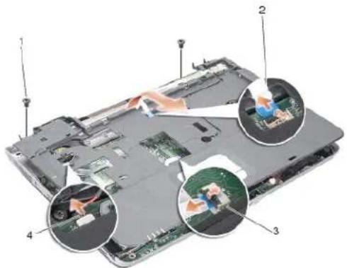 DELL Vostro A840 - Demontáž opěrky rukou - 2