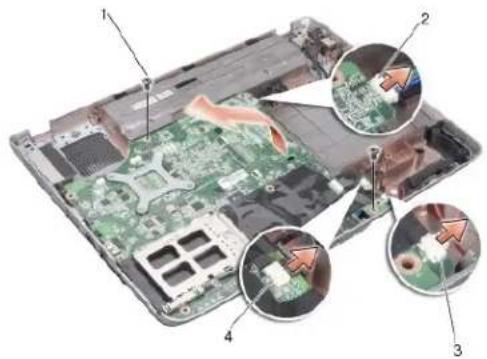 DELL Vostro A840 - Demontáž základní desky - 2
