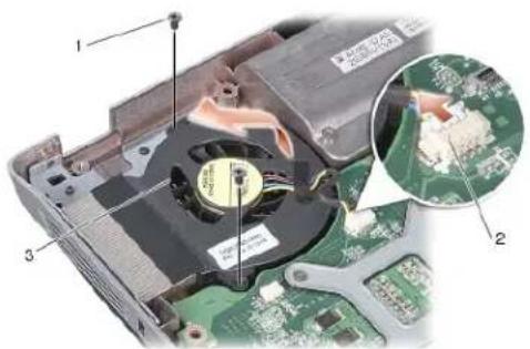DELL Vostro A840 - Demontáž systémového ventilátoru - 1