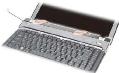 DELL Vostro A840 - Odebrání krytu středního ovládacího panelu - 2