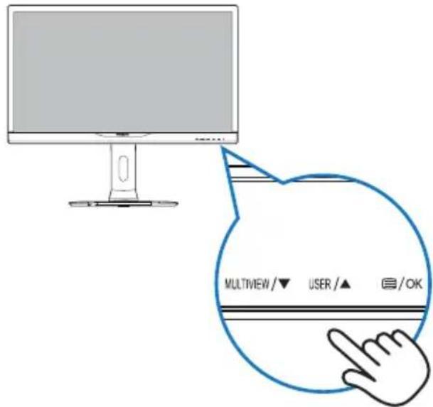MULTIVIEW/▼ USER/▲ /OK