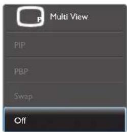 PHILIPS 288P6 - Jak aktivovat klávesovou zkratku MultiView? - 2