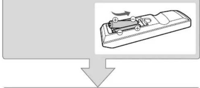 Diagram of a remote control device with battery and indicator lights, showing internal components and a downward arrow (no text or symbols)