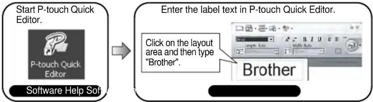 BROTHER P-Touch 2710 - ■ Create a label with your personal computer - 2