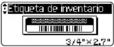BROTHER P-Touch 2710 - Utilización de plantillas; ejemplo de creación de una Etiqueta de activos - 1