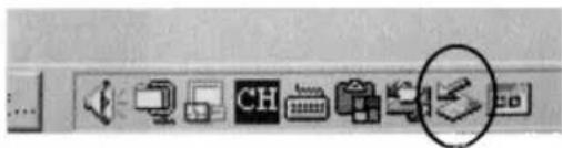 Screenshot of a software toolbar with icons for file operations, editing, and formatting tools