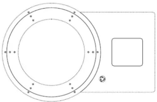 BOSE 131 Marine - The cutting and drilling template - 1