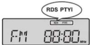 RDS PTYI RDS PTYI F:M 80:00 MHz