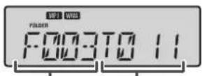 SHARP XL-UR14H - ■Procedura de redare a unui disc MP3 / WMA cu modul folder activat - 2