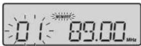 SHARP XL-UR14H - Radijo stočių atmintis - 1