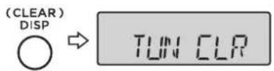 (CLEAR) DISP TUN CLR