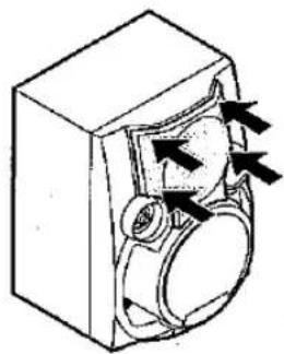 Diagram of a mechanical device with arrows indicating motion or force direction (no text or symbols).