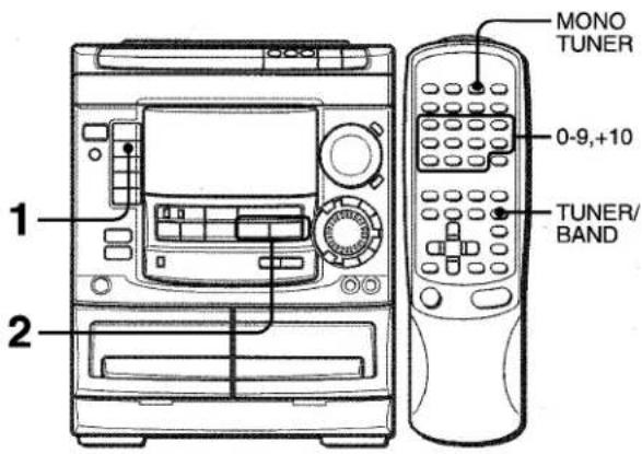 MONO TUNER 0-9,+10 TUNER/ BAND 1 2