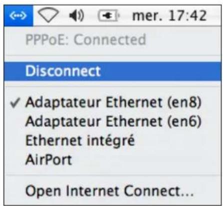SAGEM FAST 840-PPP - Disconnecting from the Internet - 6