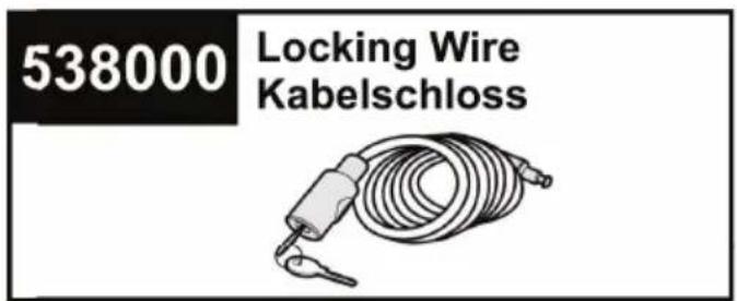 538000 Locking Wire Kabelschloss