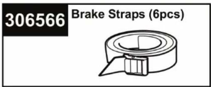 306566 Brake Straps (6pcs)