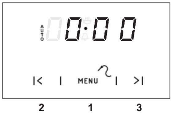 AUTO 0:00 |< | MENU >| 2 1 3