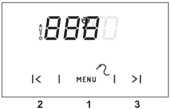 AUTO 8:00 |< | MENU >| 2 1 3