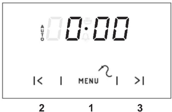 AUTO 0:00 |< | MENU >| 2 1 3