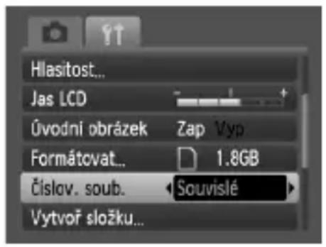 Hlasitost... Jas LCD Úvodní obrázek Zap Vyp Formátovat... 1.8GB Číslov. soub. Souvislé Vytvoř složku...