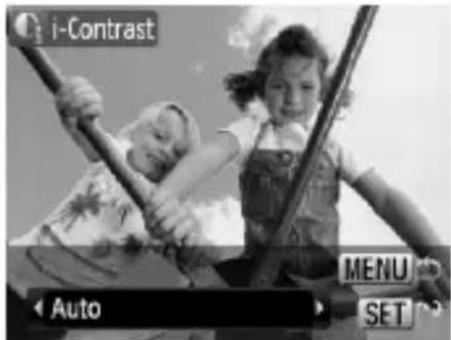 i-Contrast Auto MENU SET