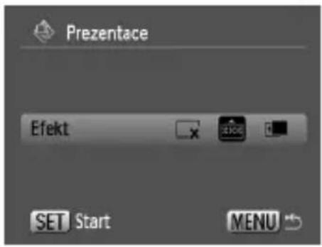 Prezentace Effekt SET Start MENU