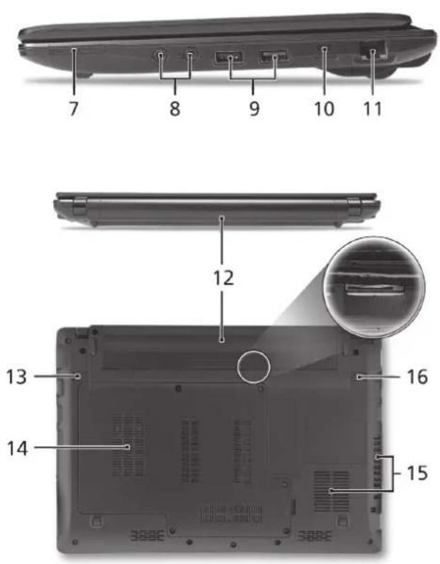 ACER Aspire One series - Преглед на вашия Aspire One Изглед отгоре - 3