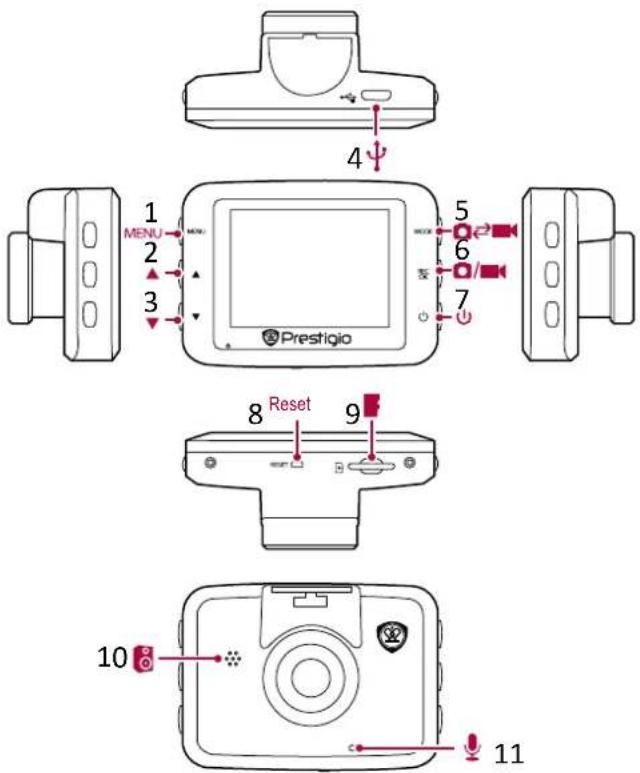 PRESTIGIO RoadRunner 320 - Device overview - 1