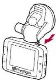 PRESTIGIO RoadRunner 320 - Install the suction mount - 1