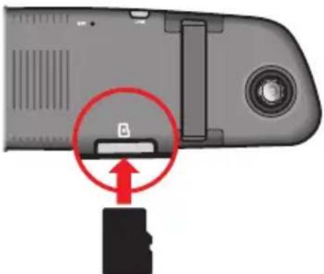 MIO MiVue Mirror R30 - Inserting a memory card - 1