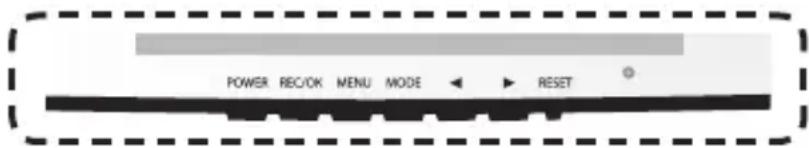 POWER REC/OK MENU MODE ← → RESET