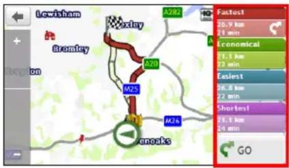 Lewisham Bromley A282 A20 M25 M26 Enoaks Fastest 26.9 km 24 min Economical 21.1 km 22 min Easiest 26.8 km 22 min Shortest! 21.1 km 24 min GO