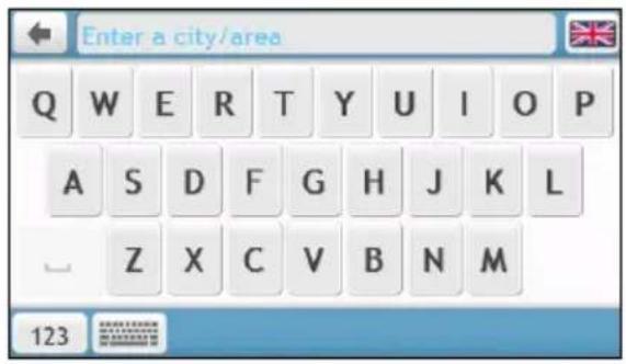 Enter a city/area Q W E R T Y U I O P A S D F G H J K L Z X C V B N M 123