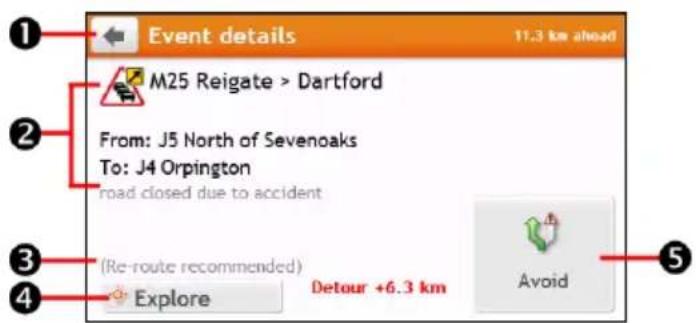 Event details 11.3 km ahead M25 Reigate > Dartford From: J5 North of Sevenoaks To: J4 Orpington road closed due to accident (Re-route recommended) Explore Detour +6.3 km Avoid