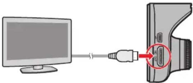 MIO MiVue 568 Touch - Connecting to a High Definition (HD) device - 1