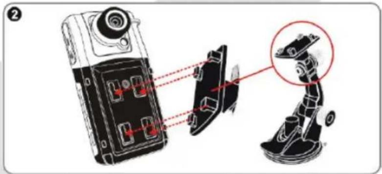 Diagram showing a device's internal structure with labeled parts and a magnified inset of the device's internal components.