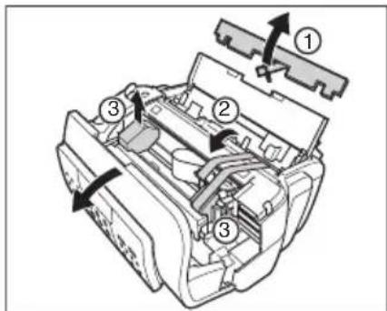 CANON FAX-B822 - Odstranění přepravních materiálů - 1