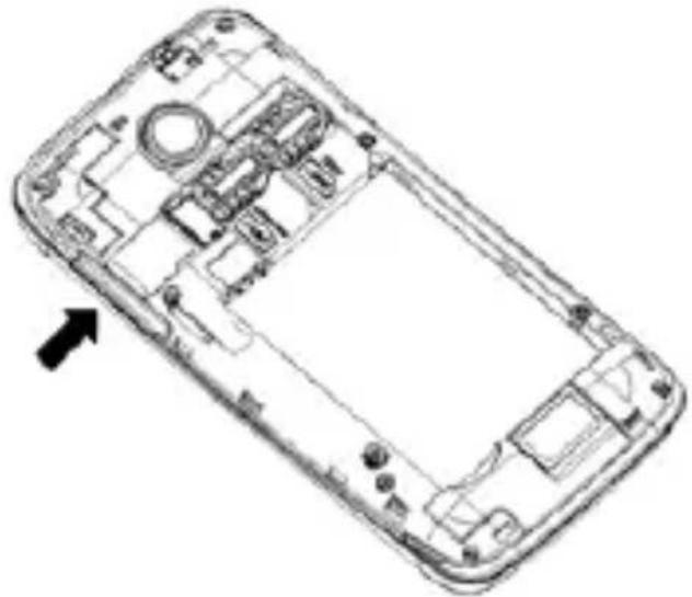 LENOVO A390 - Inserting the memory card - 1