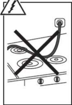 Diagram showing electrical grounding with a lightning bolt symbol and crossed lines indicating resistance or leakage.