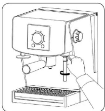 Zelmer Nerro 13Z015 - Preparing steam (milk foaming) - 2