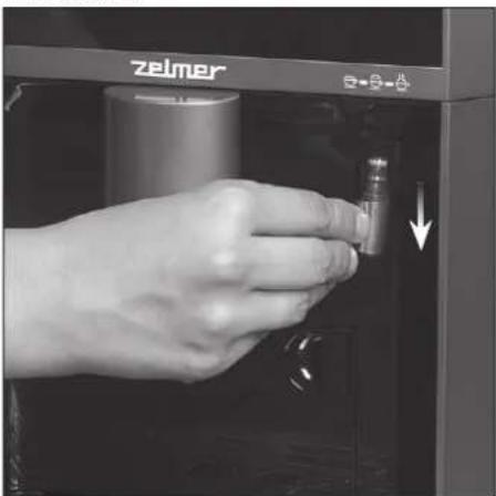 Zelmer CM4003ALS - CLEANING THE MILK HOSE AND THE MILK FROTHING REGULATOR - 1