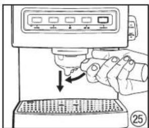 Zelmer Supremo - Preparing the espresso machine – rinsing the system - 25